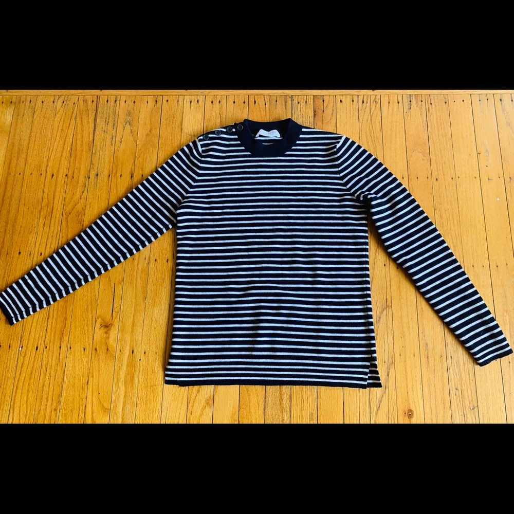 Everlane - Striped 100% Wool Sweater